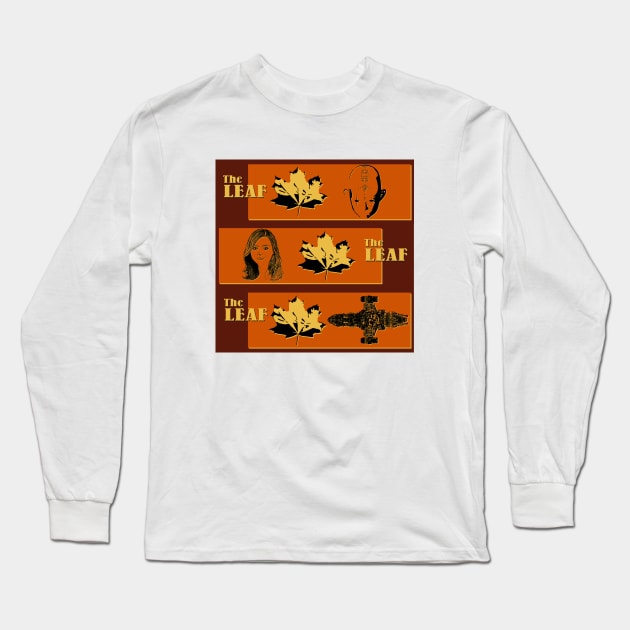 THE LEAF,THE LEAF AND THE LEAF Long Sleeve T-Shirt by KARMADESIGNER T-SHIRT SHOP